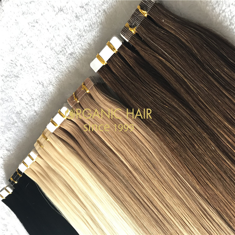 Customized special design best qualtiy tape in hair A175